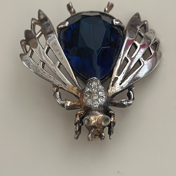Reja Sterling Bug Brooch - 1 3/4” x 1 3/4” 1940’s - Picture 3 of 6